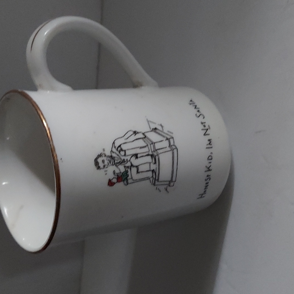 MERRY MASTERPIECES ABE LINCOLN CHRISTMAS MUG